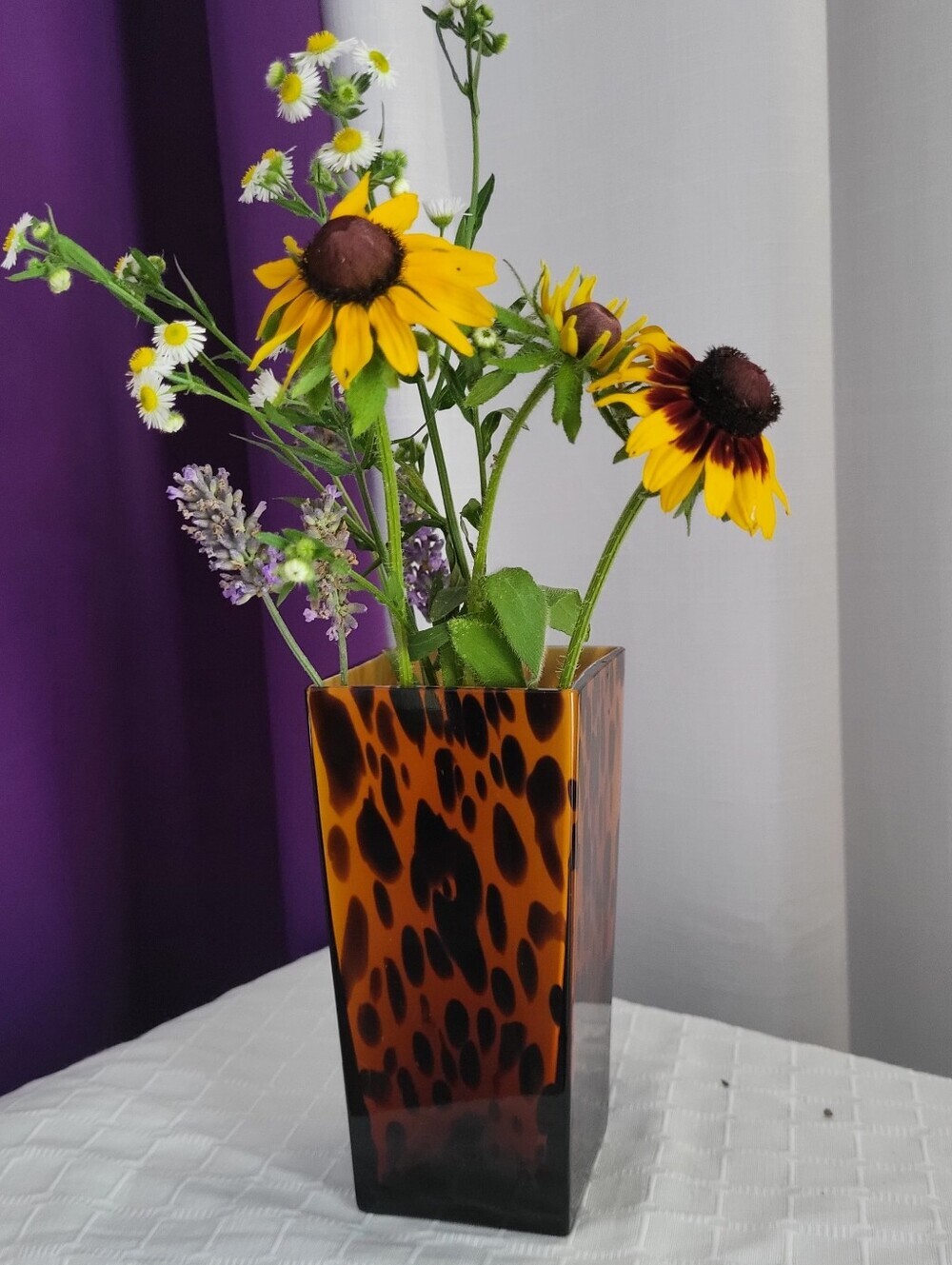 Rectangular Tortoiseshell Vase